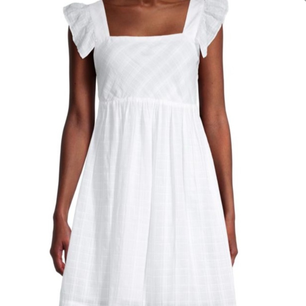 Vineyard Vines White Ruffle Sleeve Cover-Up